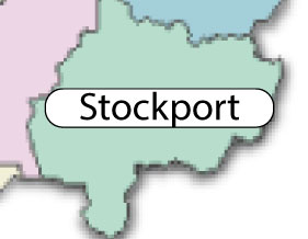 Stockport service area icon